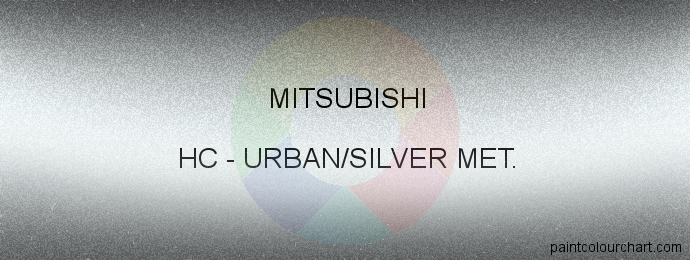 Mitsubishi paint HC Urban/silver Met.