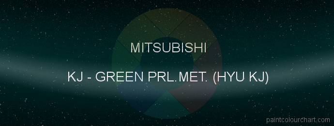 Mitsubishi paint KJ Green Prl.met. (hyu Kj)