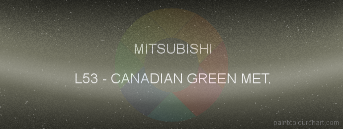 Mitsubishi paint L53 Canadian Green Met.
