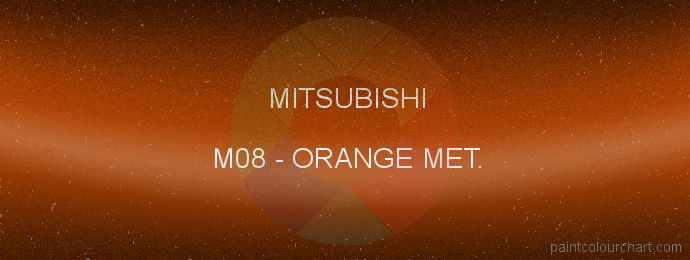 Mitsubishi paint M08 Orange Met.