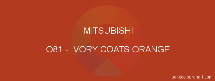 Mitsubishi paint O81 Ivory Coats Orange