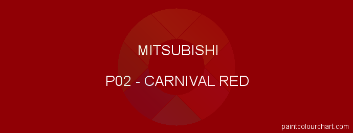 Mitsubishi paint P02 Carnival Red
