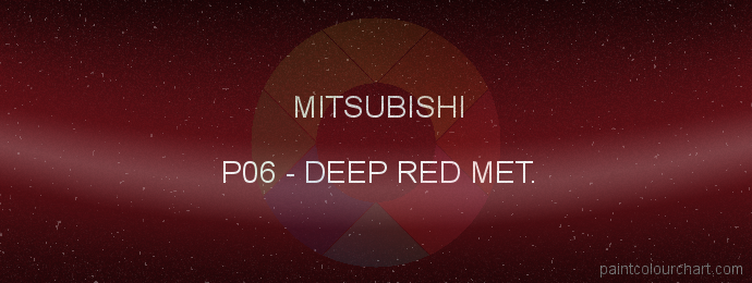 Mitsubishi paint P06 Deep Red Met.