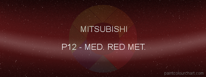 Mitsubishi paint P12 Med. Red Met.