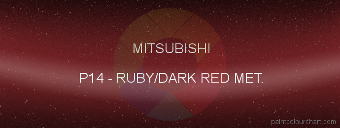 Mitsubishi paint P14 Ruby/dark Red Met.