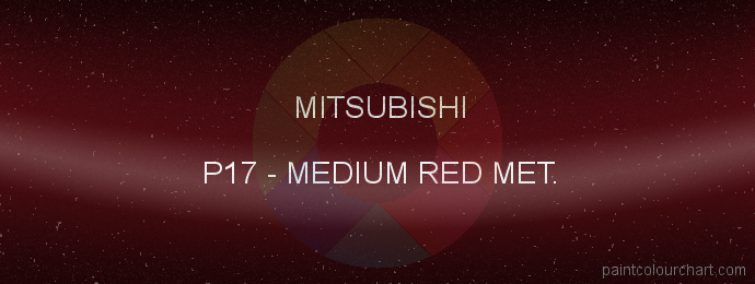 Mitsubishi paint P17 Medium Red Met.