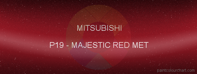 Mitsubishi paint P19 Majestic Red Met