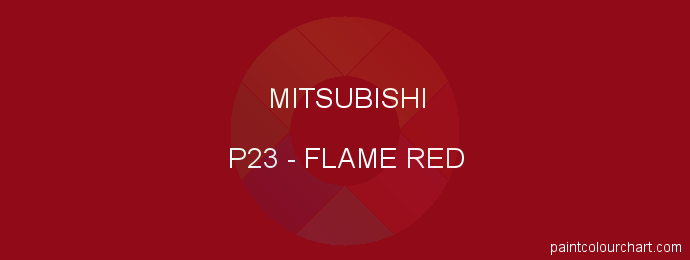 Mitsubishi paint P23 Flame Red