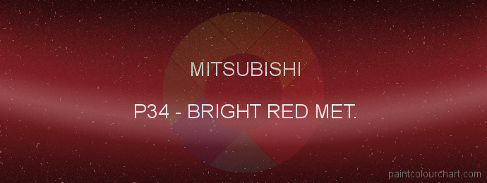 Mitsubishi paint P34 Bright Red Met.