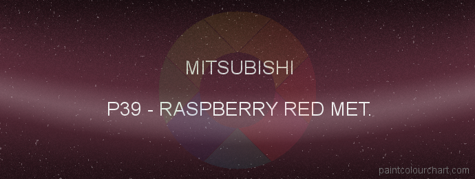 Mitsubishi paint P39 Raspberry Red Met.