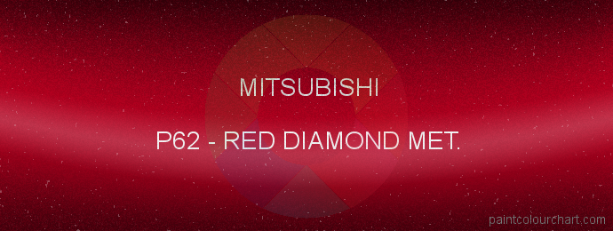 Mitsubishi paint P62 Red Diamond Met.