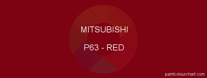 Mitsubishi paint P63 Red