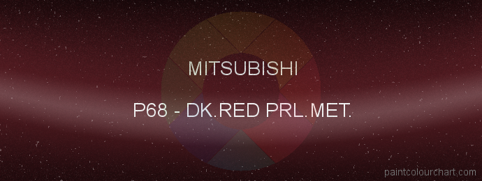 Mitsubishi paint P68 Dk.red Prl.met.