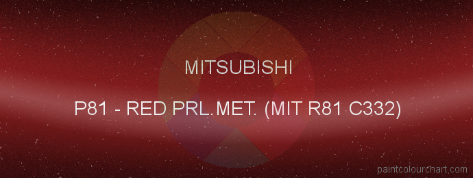 Mitsubishi paint P81 Red Prl.met. (mit R81 C332)