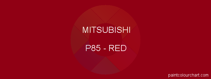 Mitsubishi paint P85 Red