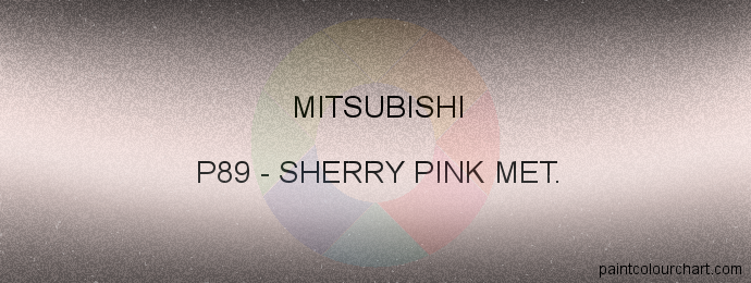 Mitsubishi paint P89 Sherry Pink Met.