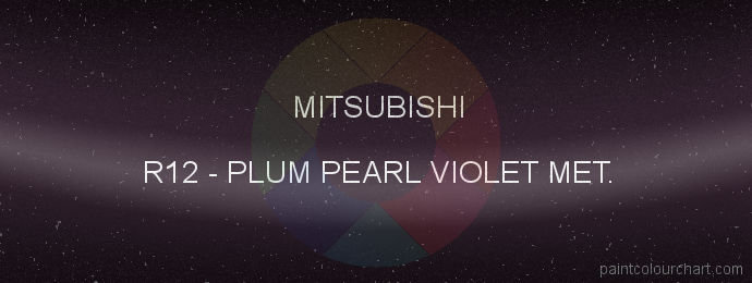 Mitsubishi paint R12 Plum Pearl Violet Met.