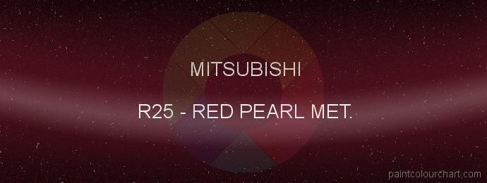 Mitsubishi paint R25 Red Pearl Met.