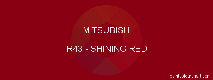 Mitsubishi paint R43 Shining Red
