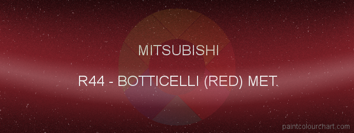 Mitsubishi paint R44 Botticelli (red) Met.