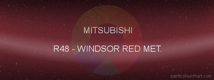 Mitsubishi paint R48 Windsor Red Met.