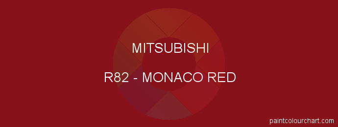 Mitsubishi paint R82 Monaco Red