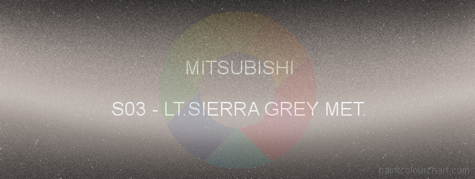 Mitsubishi paint S03 Lt.sierra Grey Met.