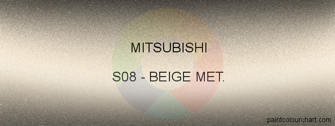 Mitsubishi paint S08 Beige Met.