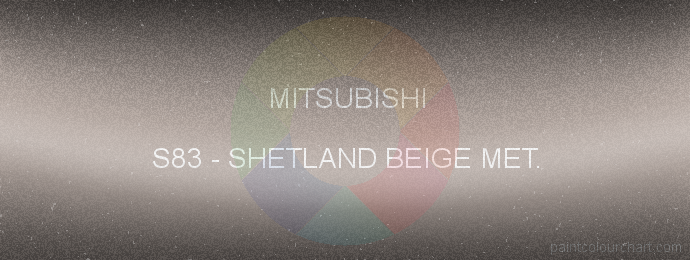 Mitsubishi paint S83 Shetland Beige Met.