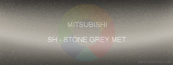 Mitsubishi paint SH Stone Grey Met.