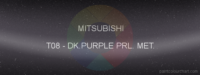 Mitsubishi paint T08 Dk.purple Prl. Met.