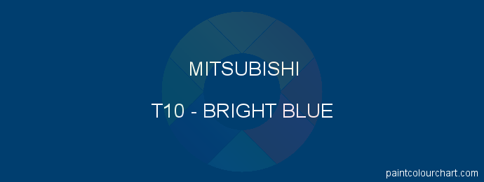 Mitsubishi paint T10 Bright Blue