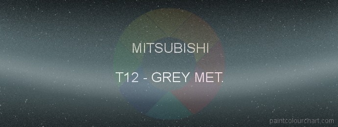 Mitsubishi paint T12 Grey Met.