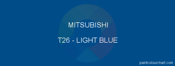 Mitsubishi paint T26 Light Blue