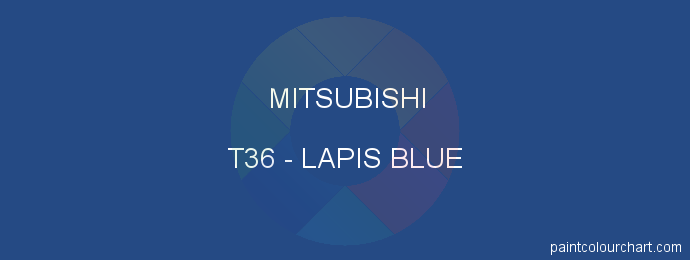 Mitsubishi paint T36 Lapis Blue