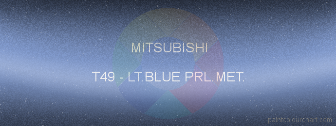 Mitsubishi paint T49 Lt.blue Prl.met.
