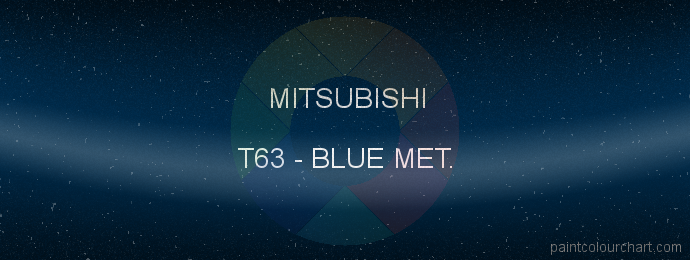 Mitsubishi paint T63 Blue Met.