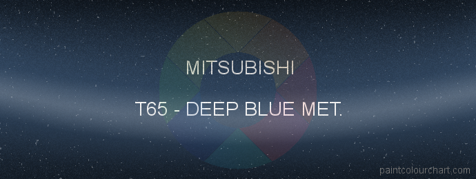 Mitsubishi paint T65 Deep Blue Met.
