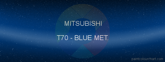 Mitsubishi paint T70 Blue Met.