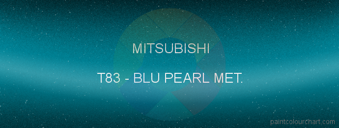 Mitsubishi paint T83 Blu Pearl Met.