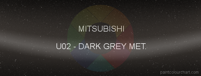 Mitsubishi paint U02 Dark Grey Met.