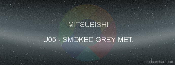 Mitsubishi paint U05 Smoked Grey Met.