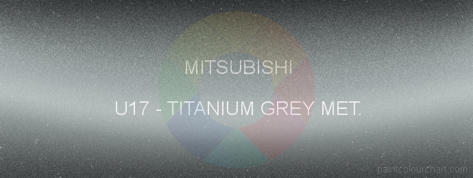 Mitsubishi paint U17 Titanium Grey Met.