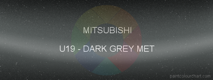 Mitsubishi paint U19 Dark Grey Met