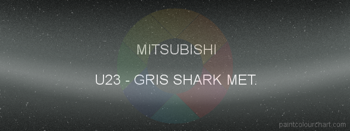 Mitsubishi paint U23 Gris Shark Met.