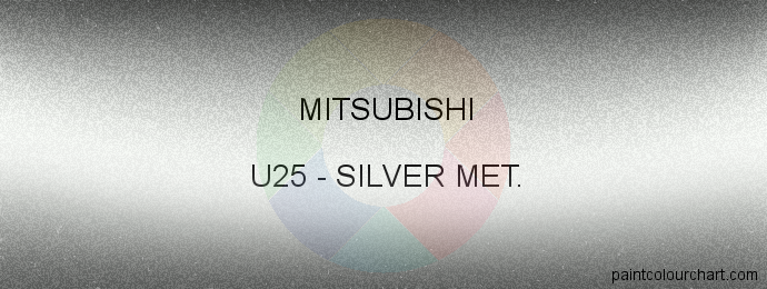 Mitsubishi paint U25 Silver Met.