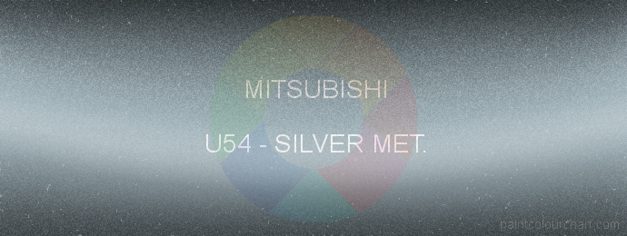Mitsubishi paint U54 Silver Met.