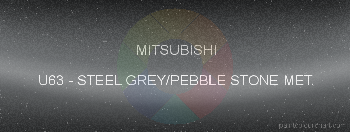 Mitsubishi paint U63 Steel Grey/pebble Stone Met.