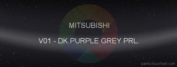 Mitsubishi paint V01 Dk.purple Grey Prl.