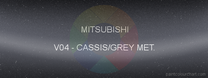 Mitsubishi paint V04 Cassis/grey Met.